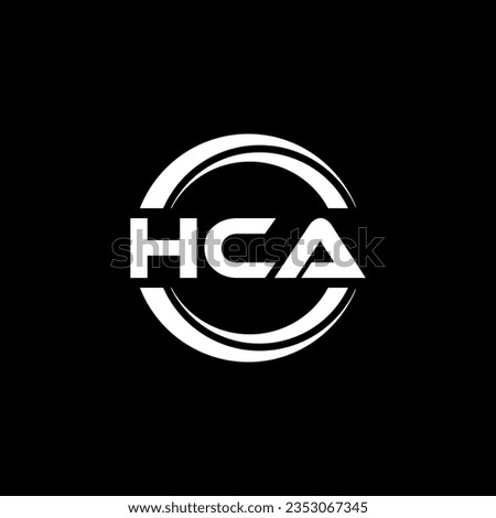 HCA Logo Design, Inspiration for a Unique Identity. Modern Elegance and Creative Design. Watermark Your Success with the Striking this Logo.