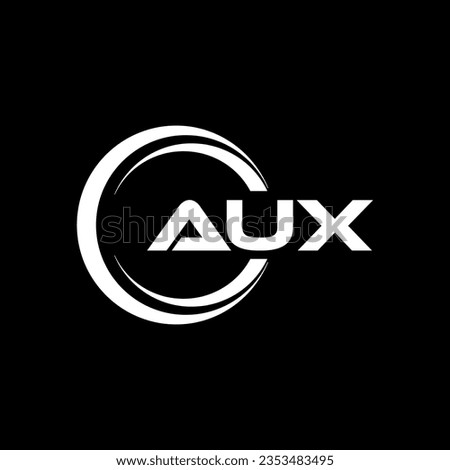 AUX Logo Design, Inspiration for a Unique Identity. Modern Elegance and Creative Design. Watermark Your Success with the Striking this Logo.