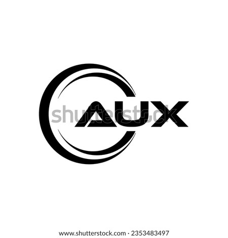 AUX Logo Design, Inspiration for a Unique Identity. Modern Elegance and Creative Design. Watermark Your Success with the Striking this Logo.