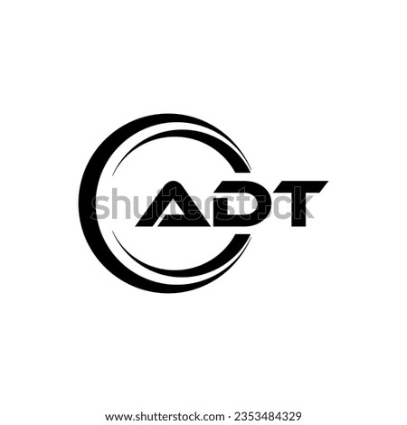 ADT Logo Design, Inspiration for a Unique Identity. Modern Elegance and Creative Design. Watermark Your Success with the Striking this Logo.