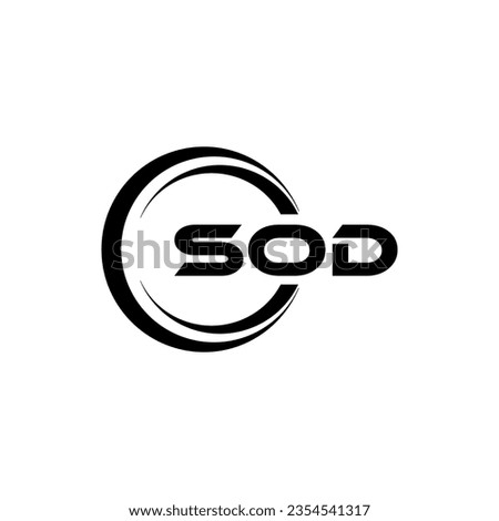 SOD Logo Design, Inspiration for a Unique Identity. Modern Elegance and Creative Design. Watermark Your Success with the Striking this Logo.