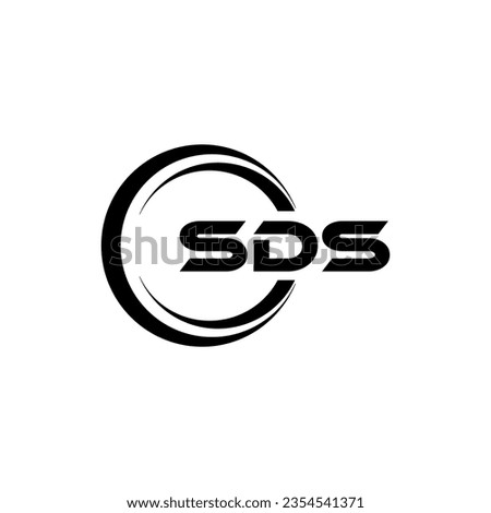 SDS Logo Design, Inspiration for a Unique Identity. Modern Elegance and Creative Design. Watermark Your Success with the Striking this Logo.