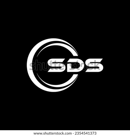 SDS Logo Design, Inspiration for a Unique Identity. Modern Elegance and Creative Design. Watermark Your Success with the Striking this Logo.