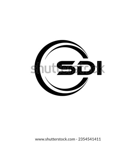 SDI Logo Design, Inspiration for a Unique Identity. Modern Elegance and Creative Design. Watermark Your Success with the Striking this Logo.