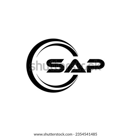 SAP Logo Design, Inspiration for a Unique Identity. Modern Elegance and Creative Design. Watermark Your Success with the Striking this Logo.