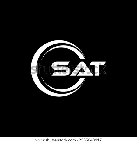 SAT Logo Design, Inspiration for a Unique Identity. Modern Elegance and Creative Design. Watermark Your Success with the Striking this Logo.