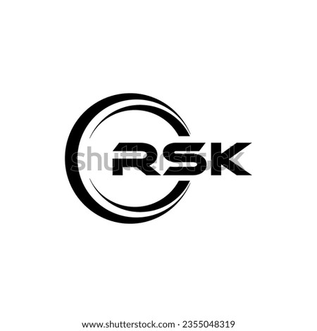 RSK Logo Design, Inspiration for a Unique Identity. Modern Elegance and Creative Design. Watermark Your Success with the Striking this Logo.