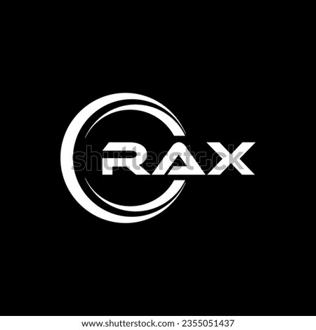 RAX Logo Design, Inspiration for a Unique Identity. Modern Elegance and Creative Design. Watermark Your Success with the Striking this Logo.