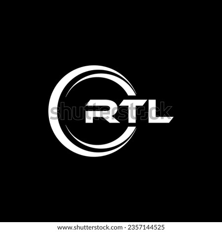 RTL Logo Design, Inspiration for a Unique Identity. Modern Elegance and Creative Design. Watermark Your Success with the Striking this Logo.