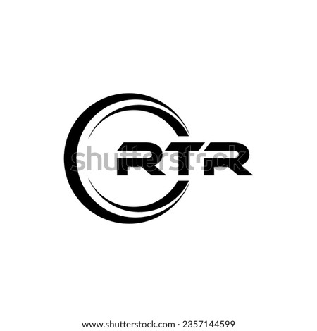 RTR Logo Design, Inspiration for a Unique Identity. Modern Elegance and Creative Design. Watermark Your Success with the Striking this Logo.