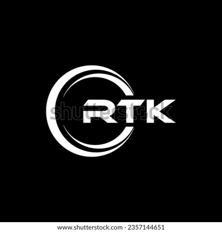 RTK Logo Design, Inspiration for a Unique Identity. Modern Elegance and Creative Design. Watermark Your Success with the Striking this Logo.