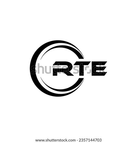 RTE Logo Design, Inspiration for a Unique Identity. Modern Elegance and Creative Design. Watermark Your Success with the Striking this Logo.