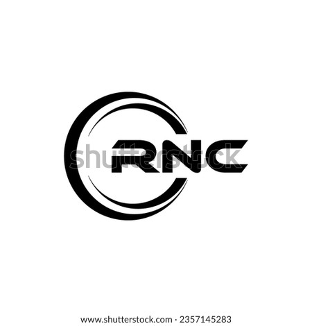 RNC Logo Design, Inspiration for a Unique Identity. Modern Elegance and Creative Design. Watermark Your Success with the Striking this Logo.