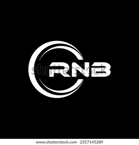 RNB Logo Design, Inspiration for a Unique Identity. Modern Elegance and Creative Design. Watermark Your Success with the Striking this Logo.