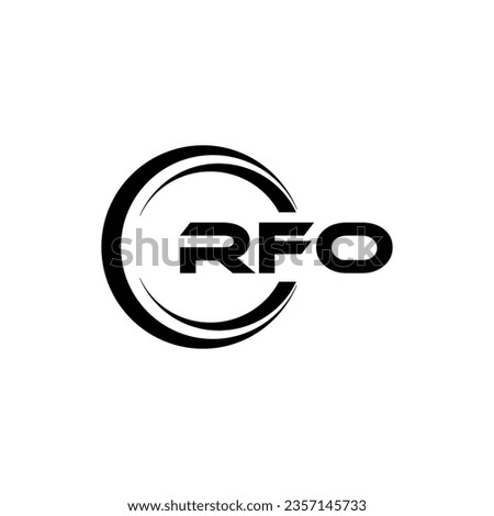 RFO Logo Design, Inspiration for a Unique Identity. Modern Elegance and Creative Design. Watermark Your Success with the Striking this Logo.