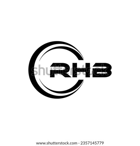 RHB Logo Design, Inspiration for a Unique Identity. Modern Elegance and Creative Design. Watermark Your Success with the Striking this Logo.