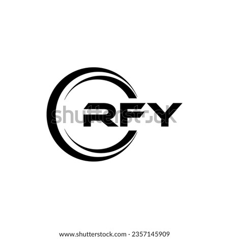 RFY Logo Design, Inspiration for a Unique Identity. Modern Elegance and Creative Design. Watermark Your Success with the Striking this Logo.