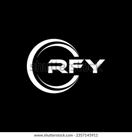 RFY Logo Design, Inspiration for a Unique Identity. Modern Elegance and Creative Design. Watermark Your Success with the Striking this Logo.