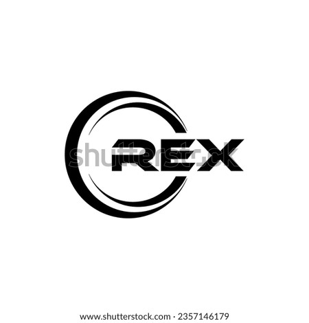 REX Logo Design, Inspiration for a Unique Identity. Modern Elegance and Creative Design. Watermark Your Success with the Striking this Logo.