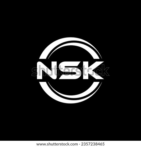 NSK Logo Design, Inspiration for a Unique Identity. Modern Elegance and Creative Design. Watermark Your Success with the Striking this Logo.