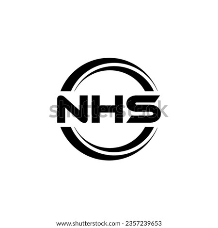 NHS Logo Design, Inspiration for a Unique Identity. Modern Elegance and Creative Design. Watermark Your Success with the Striking this Logo.