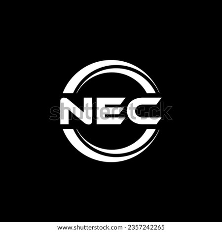 NEC Logo Design, Inspiration for a Unique Identity. Modern Elegance and Creative Design. Watermark Your Success with the Striking this Logo.