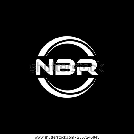 NBR Logo Design, Inspiration for a Unique Identity. Modern Elegance and Creative Design. Watermark Your Success with the Striking this Logo.