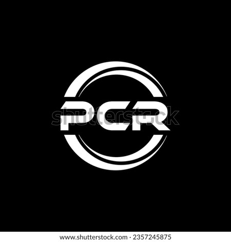 PCR Logo Design, Inspiration for a Unique Identity. Modern Elegance and Creative Design. Watermark Your Success with the Striking this Logo.