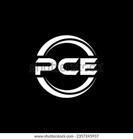 PCE Logo Design, Inspiration for a Unique Identity. Modern Elegance and Creative Design. Watermark Your Success with the Striking this Logo.