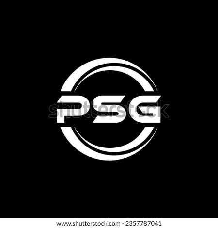 PSG Logo Design, Inspiration for a Unique Identity. Modern Elegance and Creative Design. Watermark Your Success with the Striking this Logo.