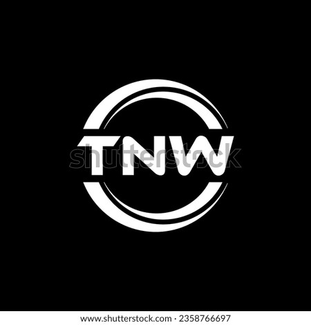 TNW Logo Design, Inspiration for a Unique Identity. Modern Elegance and Creative Design. Watermark Your Success with the Striking this Logo.