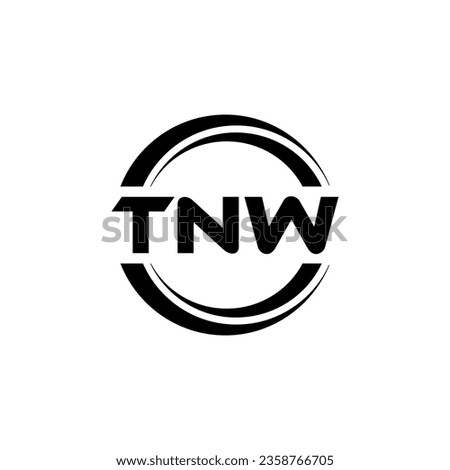 TNW Logo Design, Inspiration for a Unique Identity. Modern Elegance and Creative Design. Watermark Your Success with the Striking this Logo.