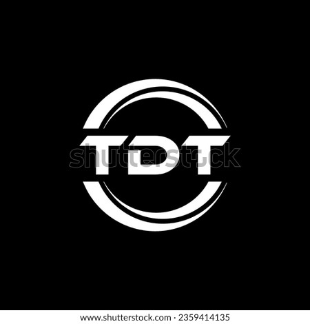 TDT Logo Design, Inspiration for a Unique Identity. Modern Elegance and Creative Design. Watermark Your Success with the Striking this Logo.