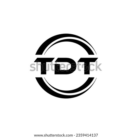 TDT Logo Design, Inspiration for a Unique Identity. Modern Elegance and Creative Design. Watermark Your Success with the Striking this Logo.