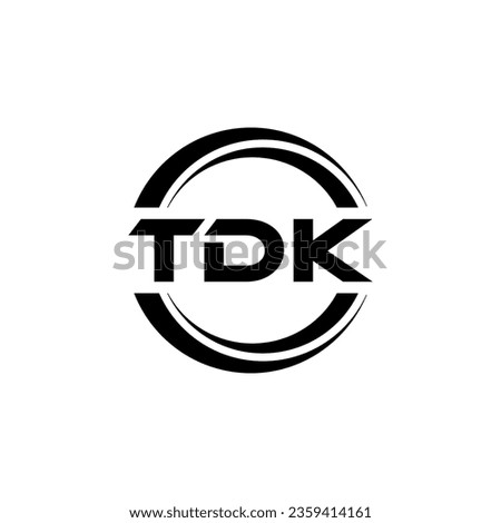 TDK Logo Design, Inspiration for a Unique Identity. Modern Elegance and Creative Design. Watermark Your Success with the Striking this Logo.