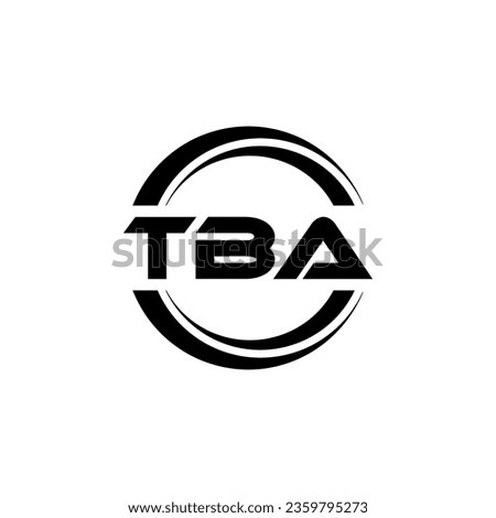 TBA Logo Design, Inspiration for a Unique Identity. Modern Elegance and Creative Design. Watermark Your Success with the Striking this Logo.