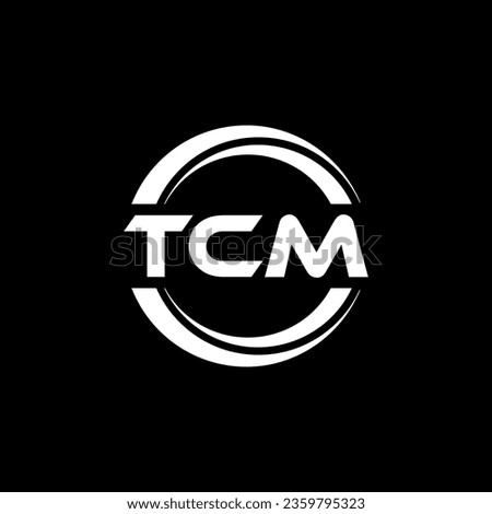 TCM Logo Design, Inspiration for a Unique Identity. Modern Elegance and Creative Design. Watermark Your Success with the Striking this Logo.