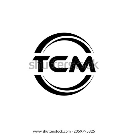 TCM Logo Design, Inspiration for a Unique Identity. Modern Elegance and Creative Design. Watermark Your Success with the Striking this Logo.