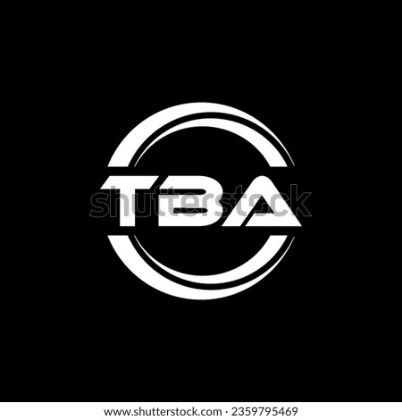 TBA Logo Design, Inspiration for a Unique Identity. Modern Elegance and Creative Design. Watermark Your Success with the Striking this Logo.