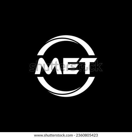 MET Letter Logo Design, Inspiration for a Unique Identity. Modern Elegance and Creative Design. Watermark Your Success with the Striking this Logo.