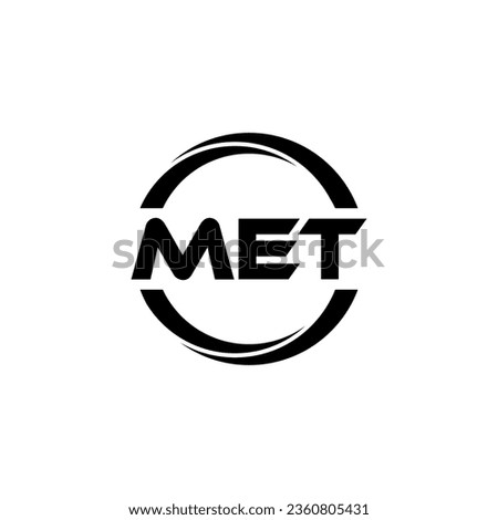 MET Letter Logo Design, Inspiration for a Unique Identity. Modern Elegance and Creative Design. Watermark Your Success with the Striking this Logo.