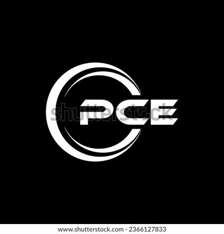 PCE Letter Logo Design, Inspiration for a Unique Identity. Modern Elegance and Creative Design. Watermark Your Success with the Striking this Logo.