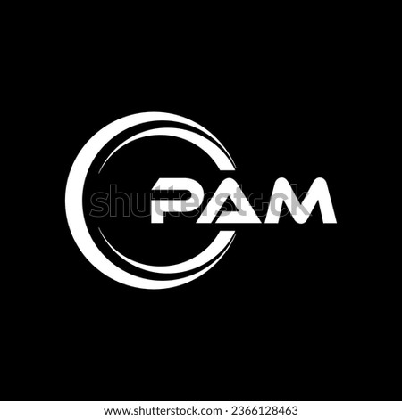 PAM Letter Logo Design, Inspiration for a Unique Identity. Modern Elegance and Creative Design. Watermark Your Success with the Striking this Logo.