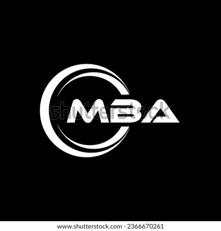 MBA Logo Design, Inspiration for a Unique Identity. Modern Elegance and Creative Design. Watermark Your Success with the Striking this Logo.