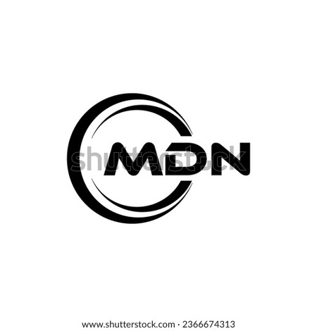 MDN Logo Design, Inspiration for a Unique Identity. Modern Elegance and Creative Design. Watermark Your Success with the Striking this Logo.