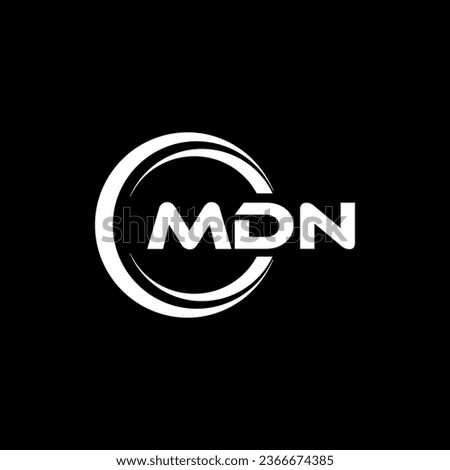 MDN Logo Design, Inspiration for a Unique Identity. Modern Elegance and Creative Design. Watermark Your Success with the Striking this Logo.