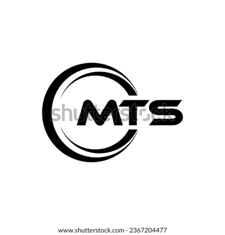 MTS Logo Design, Inspiration for a Unique Identity. Modern Elegance and Creative Design. Watermark Your Success with the Striking this Logo.