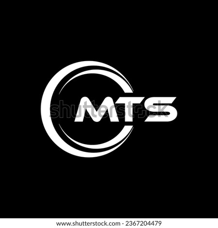 MTS Logo Design, Inspiration for a Unique Identity. Modern Elegance and Creative Design. Watermark Your Success with the Striking this Logo.