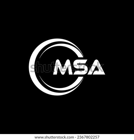 MSA Logo Design, Inspiration for a Unique Identity. Modern Elegance and Creative Design. Watermark Your Success with the Striking this Logo.