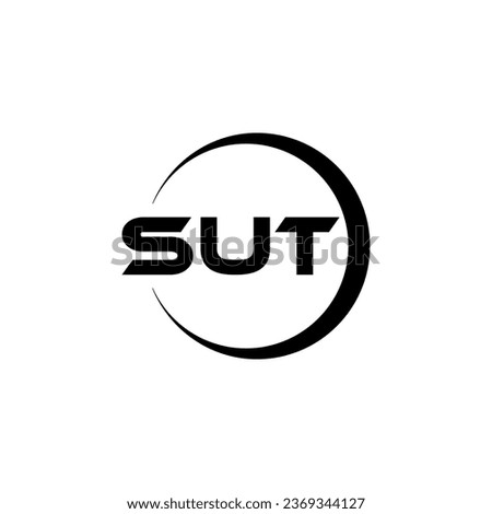 SUT Letter Logo Design, Inspiration for a Unique Identity. Modern Elegance and Creative Design. Watermark Your Success with the Striking this Logo.